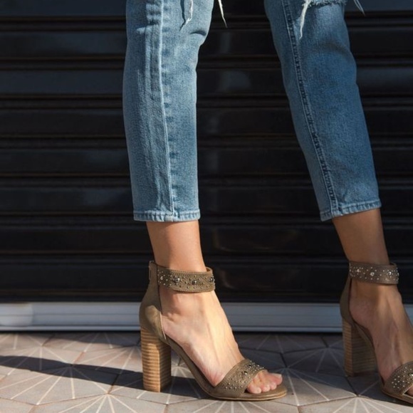 Boho Studded Block Heel Sandals - Picture 2 of 2